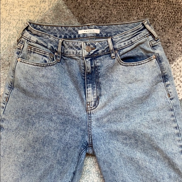 Pac Sun Acid Washed Mom Jeans - Picture 2 of 5